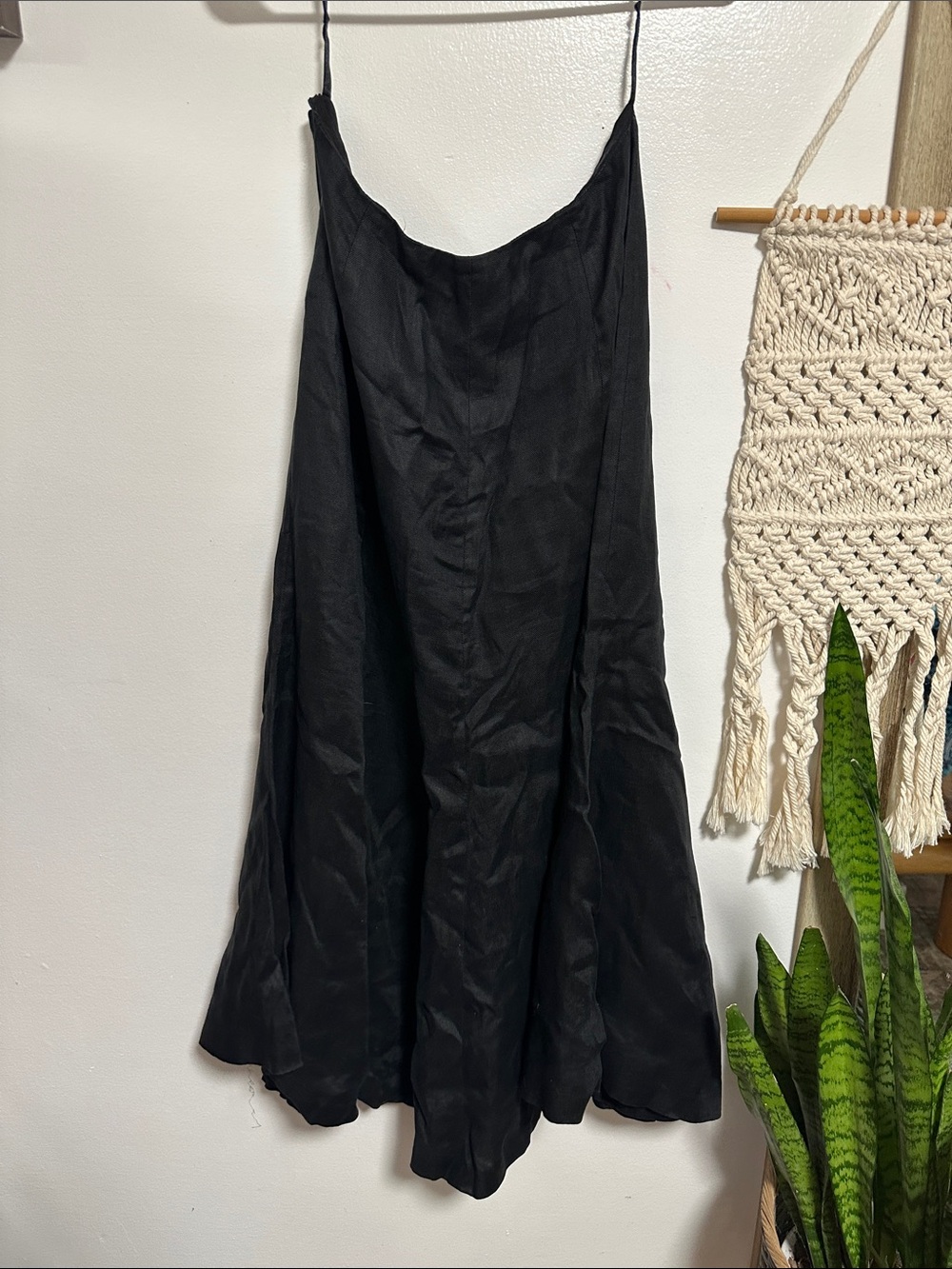Lauren Ralph Lauren Black A-Line Slip Skirt